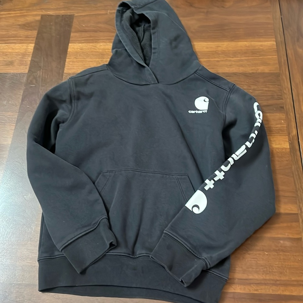 Girls Black and white Carhartt sweatshirt
